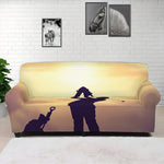 Pro Golf Swing Print Sofa Cover