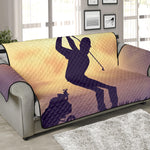 Pro Golf Swing Print Sofa Protector