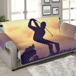 Pro Golf Swing Print Sofa Protector