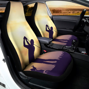 Pro Golf Swing Print Universal Fit Car Seat Covers