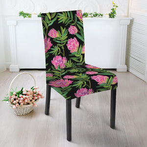 Protea Floral Pattern Print Dining Chair Slipcover