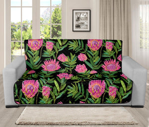 Protea Floral Pattern Print Futon Protector