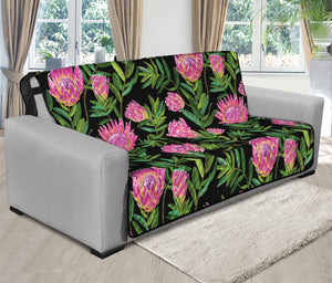 Protea Floral Pattern Print Futon Protector