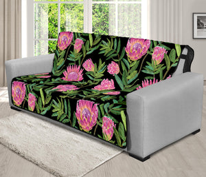 Protea Floral Pattern Print Futon Protector