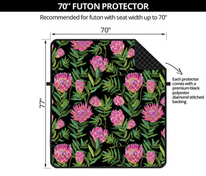 Protea Floral Pattern Print Futon Protector