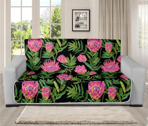 Protea Floral Pattern Print Futon Protector