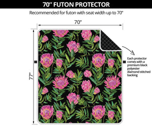 Protea Floral Pattern Print Futon Protector