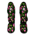 Protea Floral Pattern Print Muay Thai Shin Guards