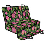 Protea Floral Pattern Print Pet Car Back Seat Cover