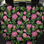 Protea Floral Pattern Print Pet Car Back Seat Cover