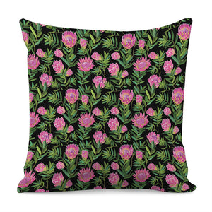 Protea Floral Pattern Print Pillow Cover