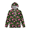 Protea Floral Pattern Print Pullover Hoodie