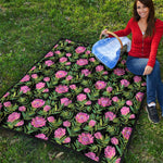 Protea Floral Pattern Print Quilt