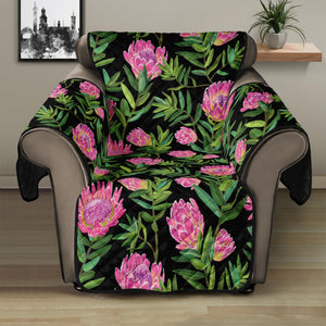 Protea Floral Pattern Print Recliner Protector