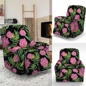 Protea Floral Pattern Print Recliner Slipcover