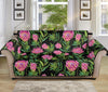 Protea Floral Pattern Print Sofa Protector