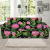 Protea Floral Pattern Print Sofa Slipcover