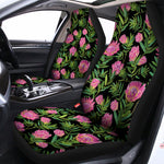 Protea Floral Pattern Print Universal Fit Car Seat Covers