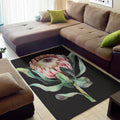Protea Flower Print Floor Mat
