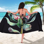 Protea Flower Print Beach Sarong Wrap