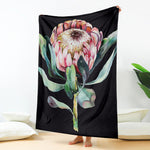 Protea Flower Print Blanket