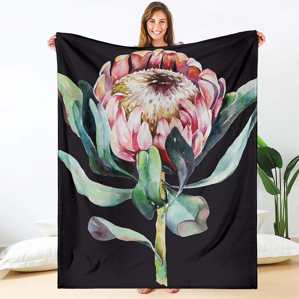 Protea Flower Print Blanket