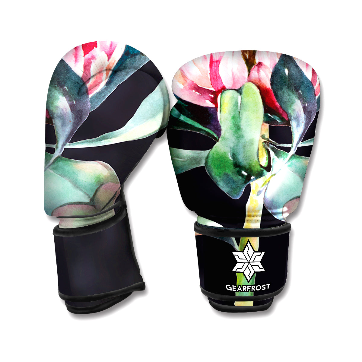 Protea Flower Print Boxing Gloves