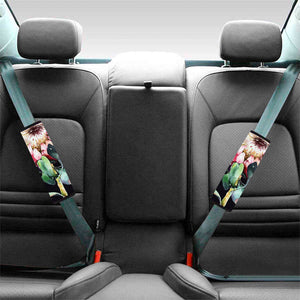 Protea Flower Print Car Seat Belt Covers