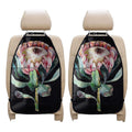 Protea Flower Print Car Seat Organizers
