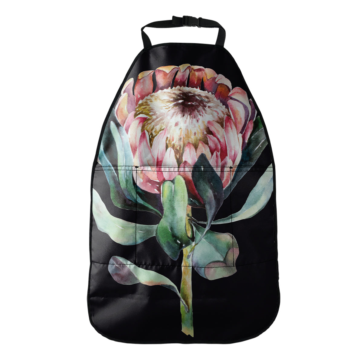 Protea Flower Print Car Seat Organizers