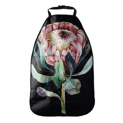 Protea Flower Print Car Seat Organizers