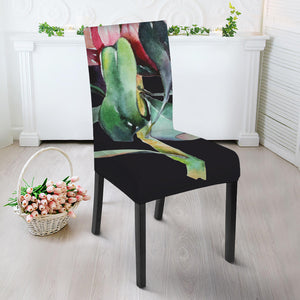 Protea Flower Print Dining Chair Slipcover