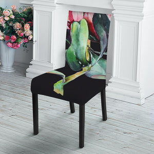 Protea Flower Print Dining Chair Slipcover