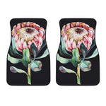 Protea Flower Print Front Car Floor Mats