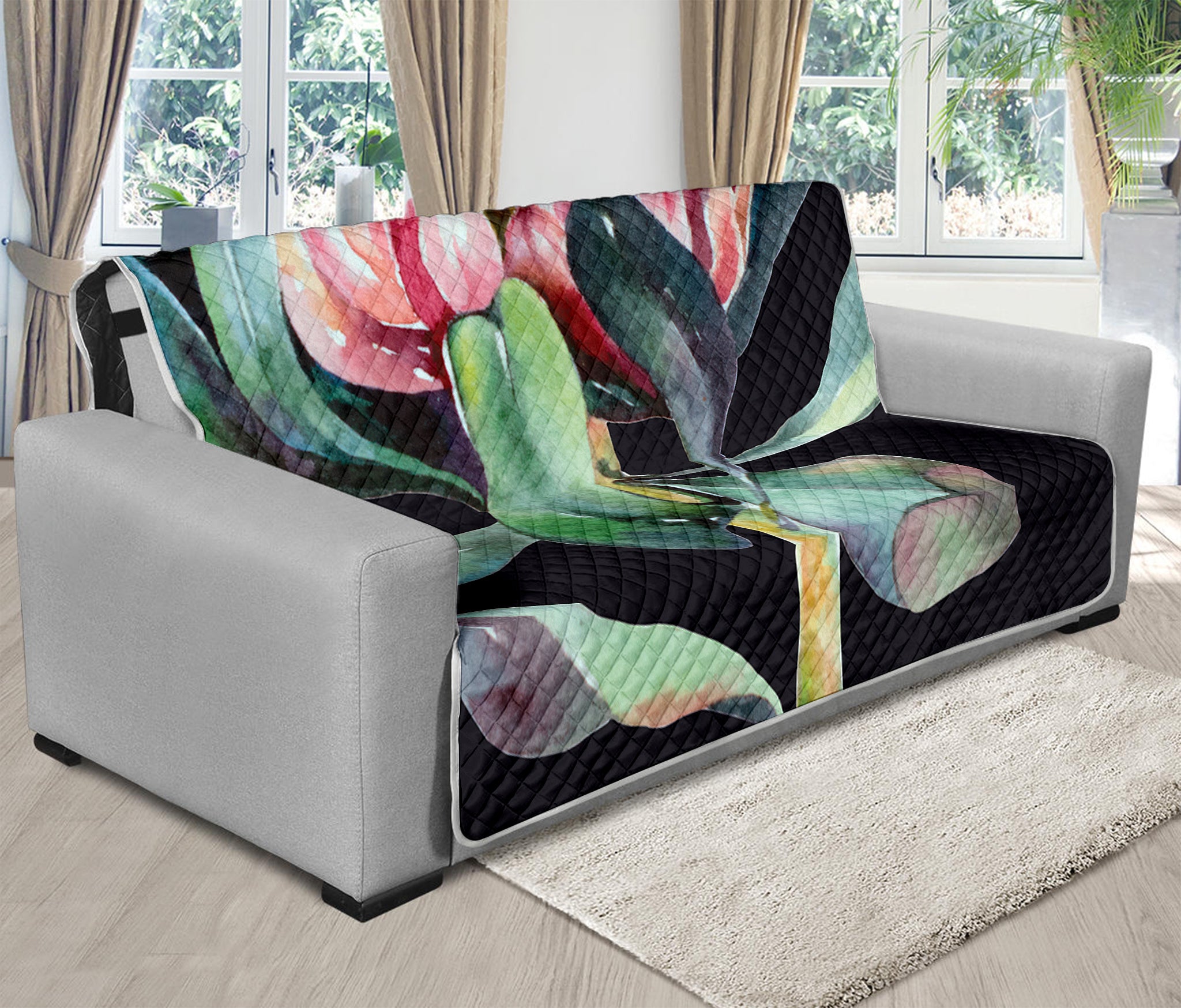 Protea Flower Print Futon Protector