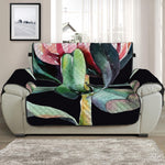 Protea Flower Print Half Sofa Protector