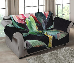 Protea Flower Print Loveseat Protector