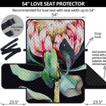 Protea Flower Print Loveseat Protector