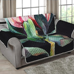 Protea Flower Print Loveseat Protector