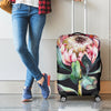 Protea Flower Print Luggage Cover