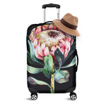 Protea Flower Print Luggage Cover