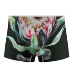 Protea Flower Print Men's Boxer Briefs