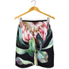 Protea Flower Print Men's Shorts