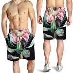 Protea Flower Print Men's Shorts