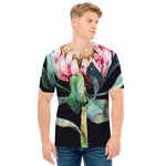 Protea Flower Print Men's T-Shirt