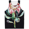 Protea Flower Print Men's Tank Top