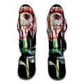 Protea Flower Print Muay Thai Shin Guards