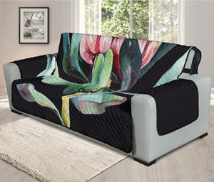 Protea Flower Print Oversized Sofa Protector