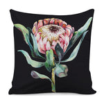 Protea Flower Print Pillow Cover