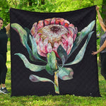 Protea Flower Print Quilt